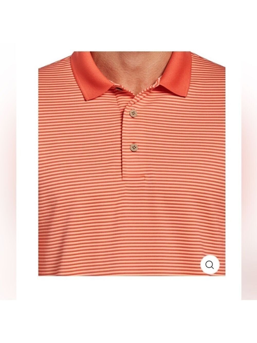 Cubavera Men’s Striped Polo Shirt Large Moisture Wicking Classic Fit Golf Casual